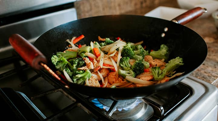 Chicken teriyaki stir fry can be made in one pan