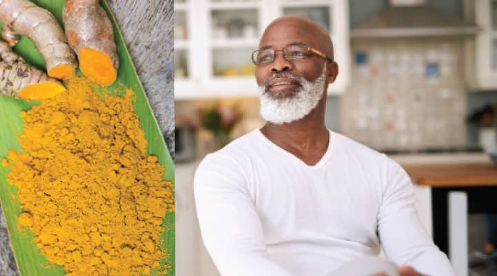 Man supplementing with curcumin for anti-cancer effects