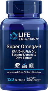 Super Omega-3 EPA/DHA Fish Oil, Sesame Lignans & Olive Extract